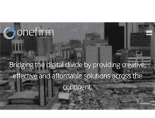 Tablet Screenshot of onefirm.net